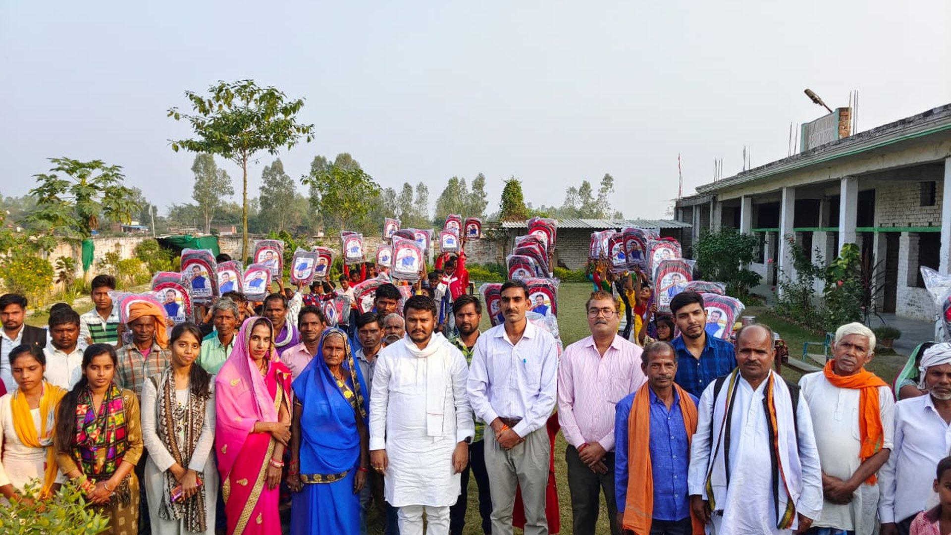 School bag distribution drive