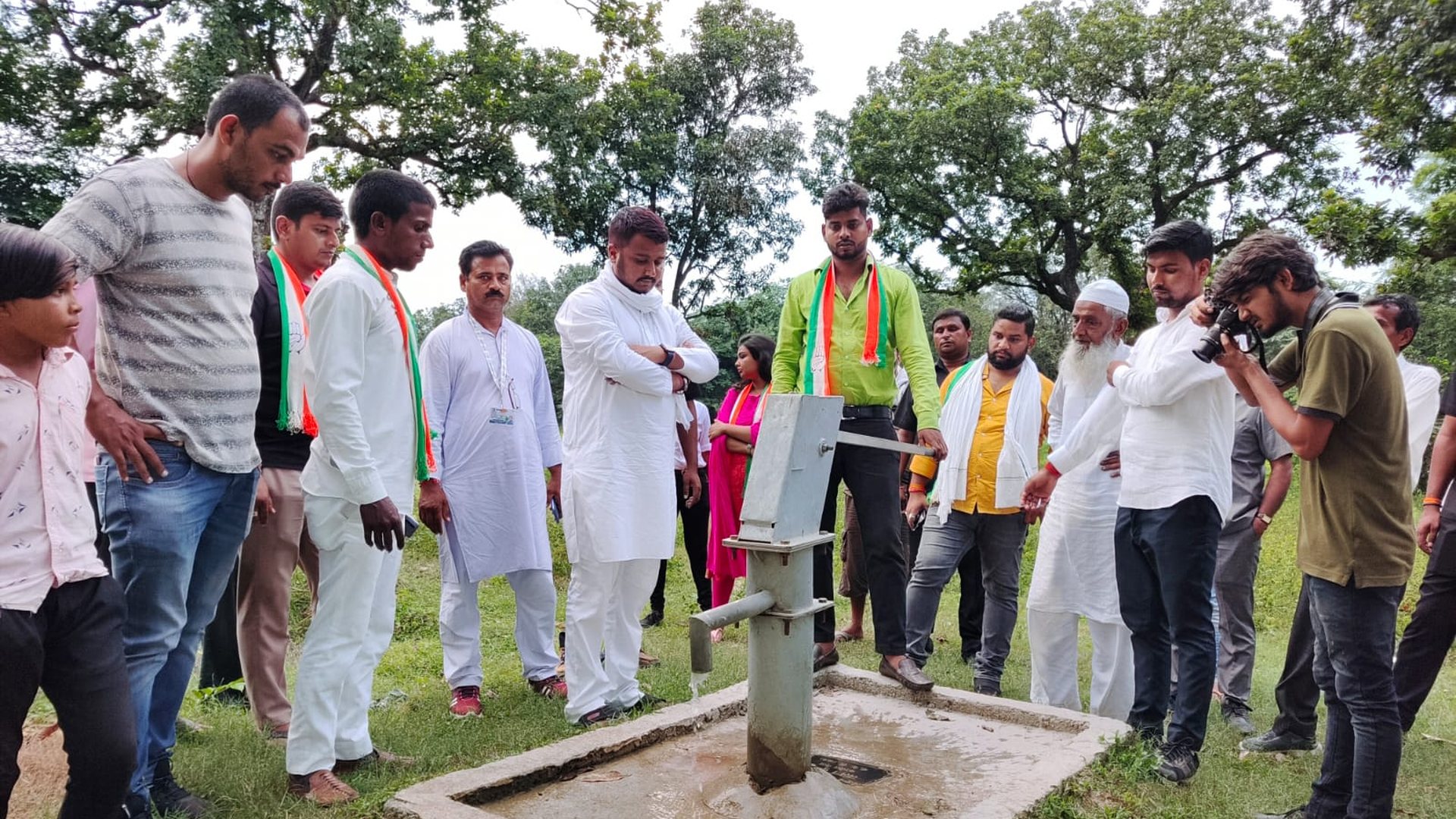 Clean water campaign hand pump inauguration